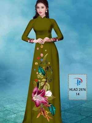 Vải Áo Dài Hoa In 3D AD HLAD2976 46